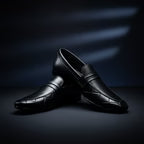 Men’s Black Premium Formal Loafers | Soft Padding Hand-Made Article